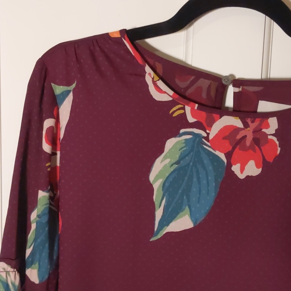 Bell Sleeve Fall Dress - luau print!